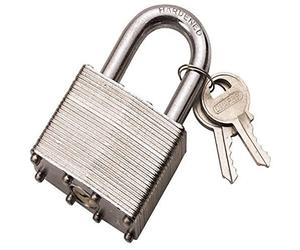 Draper 14020 Laminated Steel Padlock, 40mm, 17cm x 9.5cm x 3cm