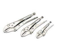 Draper Curved Jaw Self Grip Pliers Set 3 Piece 14040