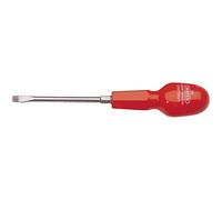 Draper 14080 186 Plain Slot Cabinet Pattern Screwdriver, 6mm x 100mm