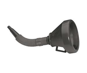 Draper 140mm PVC Flexible Funnel | Gauze Filter | Handle for Efficient Refilling | Multifunctional Funnels | 56141, Black