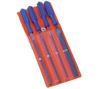 Draper 14184 Warding Hand Metal File Tool Set with Handles Metal Modeling, 100mm, 25.2cm x 6.6cm x 1.4cm, 4 Pcs