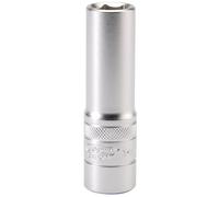 Draper 14mm 6 Point Metric Deep Socket 1/2"D Chrome Satin Finish 16647