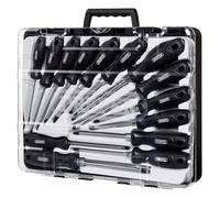Draper 13588 Screwdriver Set & Case 14pc Hard Grip CRV Slotted Philips Pozi Torx