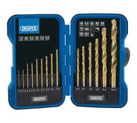 Draper 15 Piece HSS-TiN Drill Bit Set