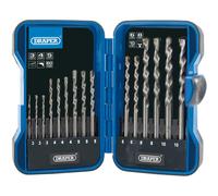 Draper 18550 15 Piece Masonry Drill Bit Set Masonry Drills Industrial 3-10mm