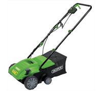 Draper 1500W Electric 2-in-1 Lawn Aerator/ Scarifier 230V | 30L Grass Collection Bag |Gardening Lawn Roller | 320mm Working Width|16 Robust Blades |