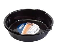 Draper Oil/Fluid Drain Pan 15086, 6L 380mm Diameter, UV Stabiliser, Anti-Splash Lip