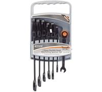 Combination Spanner Set with Flexible Heads (7 Piece)