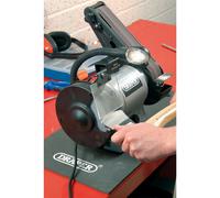 Draper 05096 150mm 370W 230V Bench Grinder with Sanding Belt and Worklight