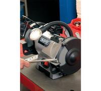 Draper Bench Grinder With Worklight, 150mm, 370W