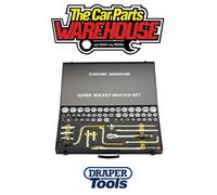 Draper 15372 Metric Whitworth and Imperial Socket Set 1/2" Sq Dr (58 Piece)