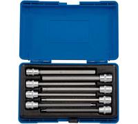 Draper 16287 3/8 Inch Square Drive Hexagonal Socket Bit Set, 150mm , Blue