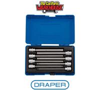 Draper 16287 Hexagonal Socket Bit Set 3/8" Sq Dr (8 Piece)