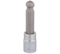 Draper 16293 3/8 Inch Square Drive Hexagonal Ball End Socket Bits, 10mm