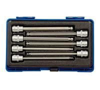 Draper 16297 3/8 Inch Square Drive Hexagonal Socket Bit Set, 150mm , Blue