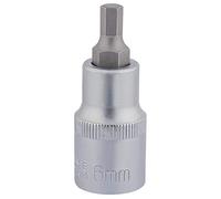 Draper 16298 1/2-Inch Square Drive Metric 6 mm Tip Hexagonal Socket Bit