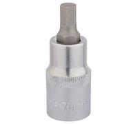 Draper 16300 1/2-Inch Square Drive Metric 7 mm Tip Hexagonal Socket Bit