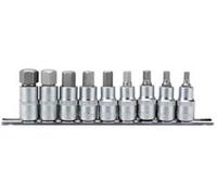 Draper Hex Socket Bit Set 16307 1/2-Inch Square Drive Metric 55 mm 9-Piece Blue