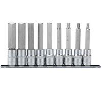 Draper Expert 16308 Long Metric Hex. Socket Bit Set 1/2in Sq. Dr. 100Mm (9 Piece) per set