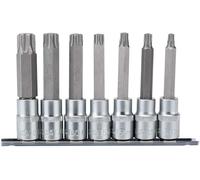 Draper 16338 1/2" Square Drive TX-Star Security 100MM Socket Bit 7 Piece Set