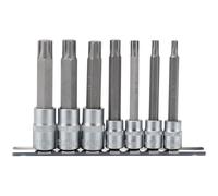Draper 3/8", 1/2" Sq. Dr. Ribe® Socket Bit Set (7 piece)