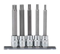 Draper 16349 3/8-Inch Square Drive 5-Piece Spline Socket Bit Set