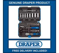 Draper 16355 47 piece 1/4" Metric Socket Set Standard & Deep Sockets + Torx Bits