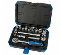 Draper DRAPER 3/8 SOCKET SET 18PC 16359 3/8 Sq. Dr. Metric Socket Set (18 Piece)