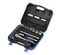 Draper 16362 1/2-Inch Metric Socket Set 24 Piece