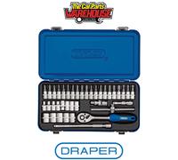 Draper 16366 Metric Socket Set In Metal Case 1/4in Sq. Dr. (38 Piece) per set