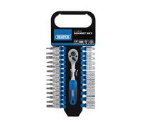 Draper 16370 1/4" Sq. Dr. Metric Socket Set (27 Piece) C/W Free Magnetic Tray