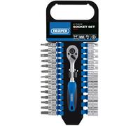 Draper 1/4in. Square Drive Socket Set 27 Piece Metric - 16370