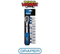 Draper 16374 Metric Socket and Ratchet Set 1/2" Sq Dr (12 Piece)