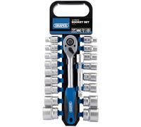 Draper 16375 Metric Socket And Ratchet Set 1/2in Sq. Dr. (19 Piece) per set