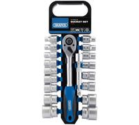 Draper 1,2" Drive Metric Socket Set - 19 Piece - Silver