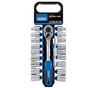 Draper 1,2" Square Drive Socket Set - 20 Piece - Silver
