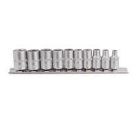 Draper 16398 Metric Socket On Metal Rail 1/4in Sq. Dr. (10 Piece) per set