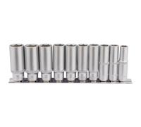 Draper 16401 Deep Socket Set On Metal Rail 3/8in Sq. Dr. (10 Piece) per set
