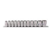 Draper 16402 Socket Set On Metal Rail 1/2in Sq. Dr. (12 Piece) per set