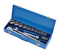 Draper 16440 Metric Socket Set In Metal Case 3/4in Sq. Dr. (15 Piece) per set