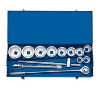 Draper 16441 1 Inch Square Drive Metric 13 Piece Socket Set in Metal Case