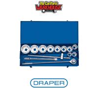 Draper 16441 Metric Socket Set in Metal case 1" Sq Dr (13 Piece)