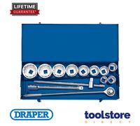 Draper Metric Socket Set in Metal Case - 1" Sq. Drive (13 Piece Set)
