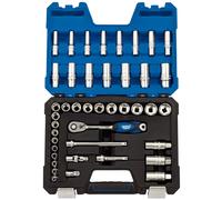 Draper 16451 3/8-Inch Square Drive Metric Socket 42 Piece Set , Blue