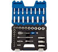 Draper 16451 Metric Socket Set, 3/8" Sq. Dr. (42 Piece)