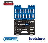 Draper 16451 Metric Socket Set, 3/8" Sq. Dr. (42 Piece)