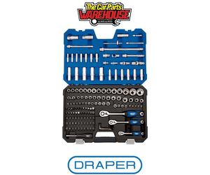 Draper 16461 Draper Expert Metric Socket Set 1/4" 3/8" and 1/2" Sq Dr (149 Piece