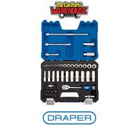 Draper 16480 Multi-Drive& Metric Socket Set, 3/8" Sq. Dr. (42 Piece)