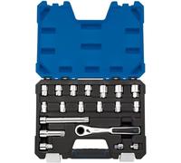 Draper 16482 Go Through 19 Piece Metric Socket Set, 20 mm , Blue