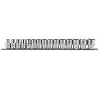 Draper 15 Piece 1/2" Drive Socket Set Metric on Rail 1/2"